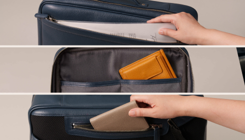 整理しやすい多機能ポケット